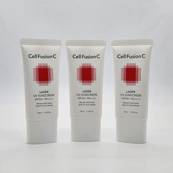 KTRAlphaShopping CellFusionC Laser UV Sunscreen 35ml+35ml+35ml Trio 1+1+1 (Renewal New Model) (AD)