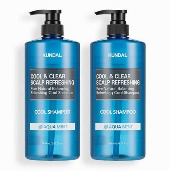 KTL Alpha Shopping Kundal Scalp Refreshing Cool Shampoo Aquamin 1058ml x 2 Painless refreshing and s