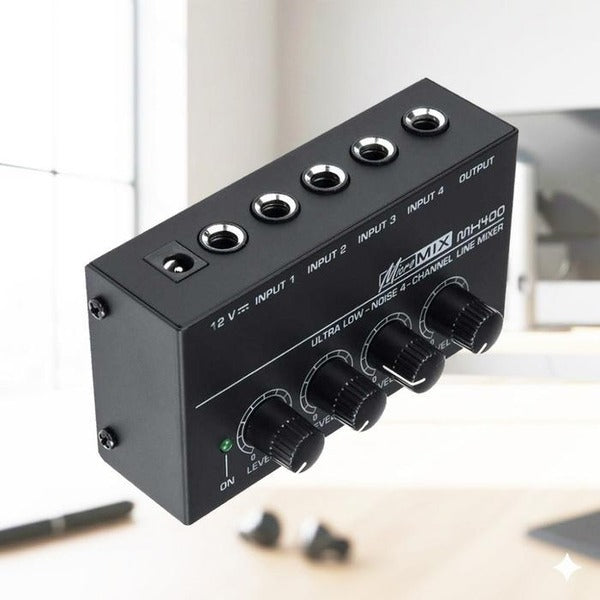 KATY Alpha Shopping Coms Professional Sound Keyboard Mixer 16dBu Audio 4-channel
