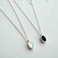 Katy Alpha Shopping Ribbon Cream Earring 925 Silver Raw Gem Meichio Necklace