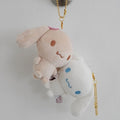 KatyAlphashopping Sanrio Mochi Cinnamoroll Couple Magnet Doll Keyring Set Bag Keychain