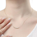 KT Alpha Shopping Bijuholic Silver925 Gold-plated Twist Stick Necklace