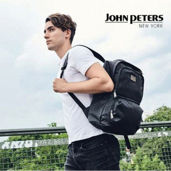 KT Alpha Shopping John Peter New York 7203 JPNY Backpack Black