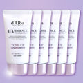 KateAlphashop Bath Waterfall Purple Tone-Up Sun Cream Vegan Dewy 50ml x 6