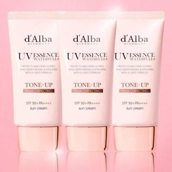 KatyAlphaShopping Dalba Watersupply Pink Tone-Up Suncream Vegan Watygloss 50ml x 3