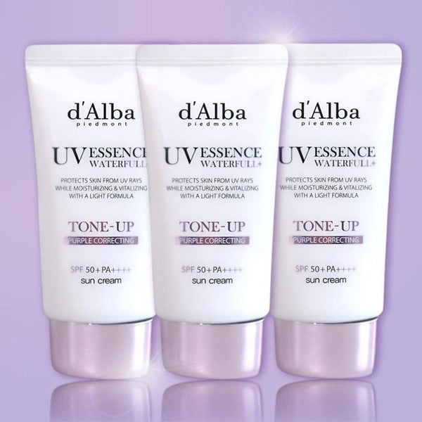 KATY ALPHASHOPPING Dual Bath Waterfall Purple Tone-Up Sun Cream Vegan Dewy 50ml x 3