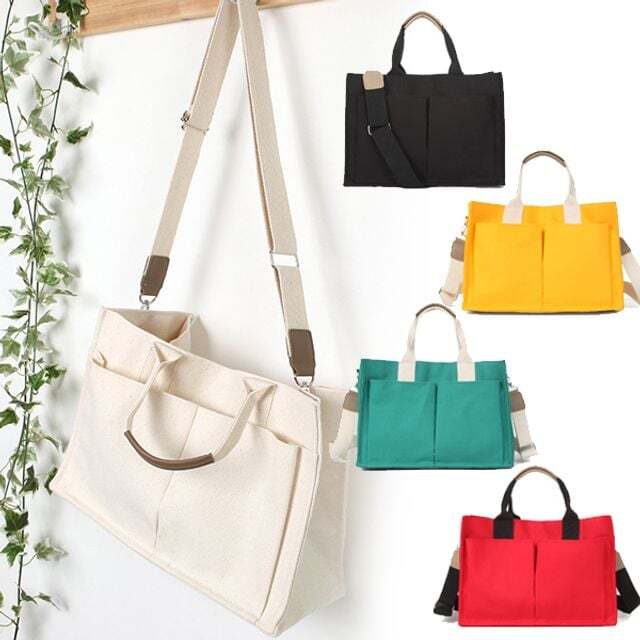 (Style House) Eco Bag Canvas Bag OP24 Cotton Tote Bag Accessory Crossbody Bag
