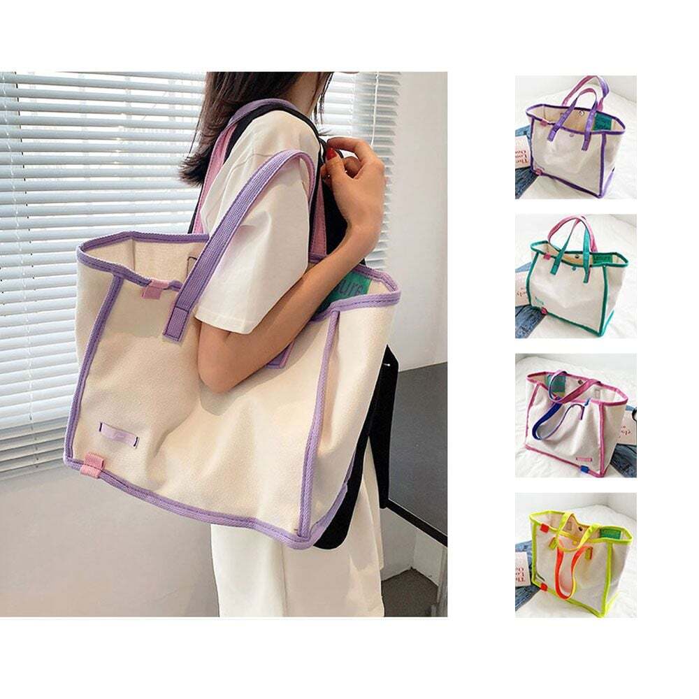 Style House Eco Bag Canvas Bag 83 95 Collar Webbing Women's Accessory Bag