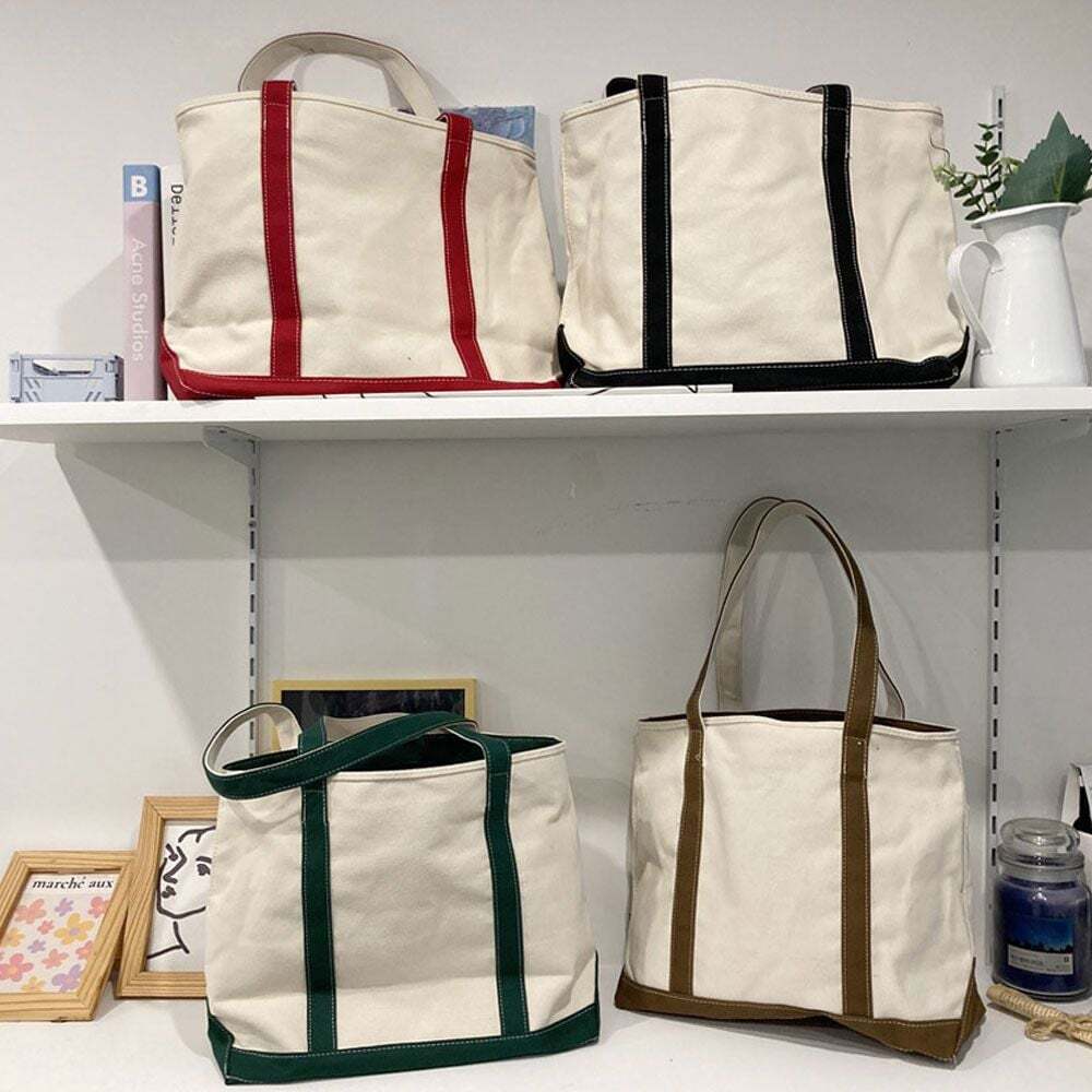 Style House Eco Bag Canvas Bag Stitch Shoulder Bag Shopper Bag