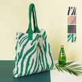 Style House Eco Bag Canvas Bag MT61 Zebra Pattern Knit