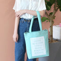EcoBag Canvas Bag English Lettering Shoulder Bag Daily