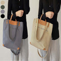 EcoBag Canvas Bag Leather Backpack Crossbody