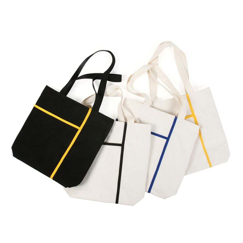 (Style House) Eco Bag Canvas Bag Daily Color Cotton Shoulder Bag Bag