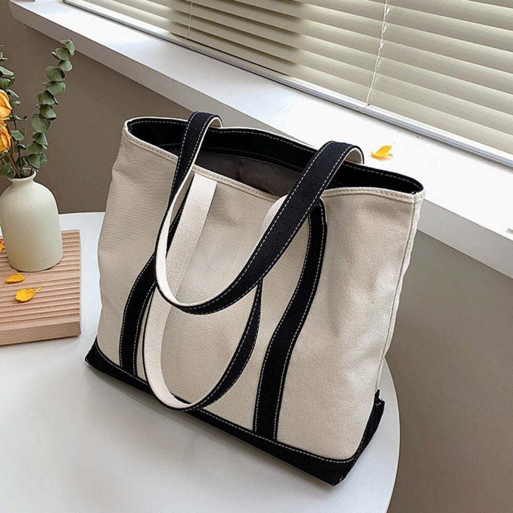 EcoBag Canvas Bag 4 Colors Modern Storage Shoulder Bag