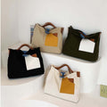 EcoBag Canvas Bag for Women with 3D Pockets Shoulder Bag