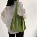 EcoBag Canvas Bag Women Simple Knit Waist Backpack Netbag
