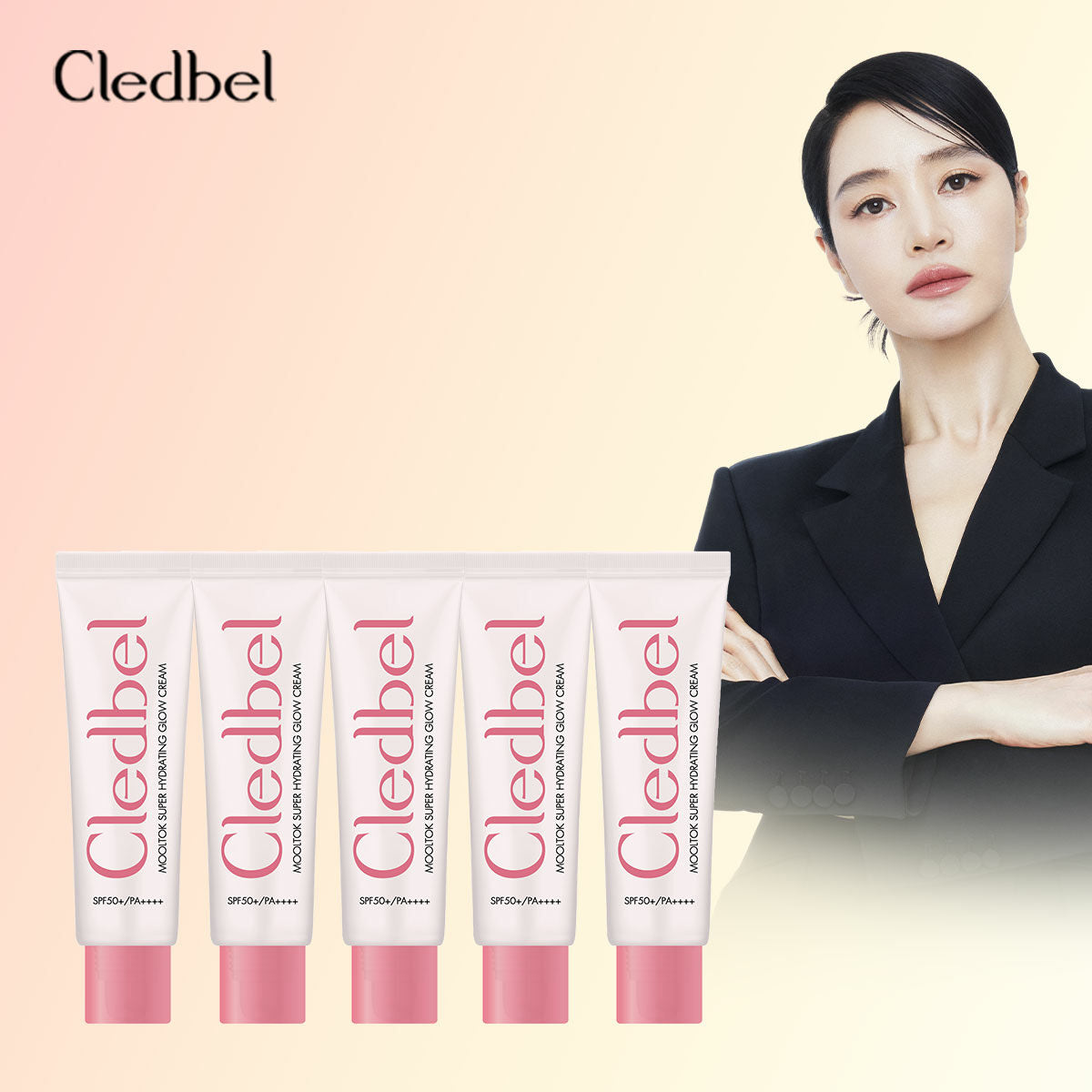 Cledbel Claredbel Moisturizing Glow Cream Tube Type 5pcs (30ml ea)