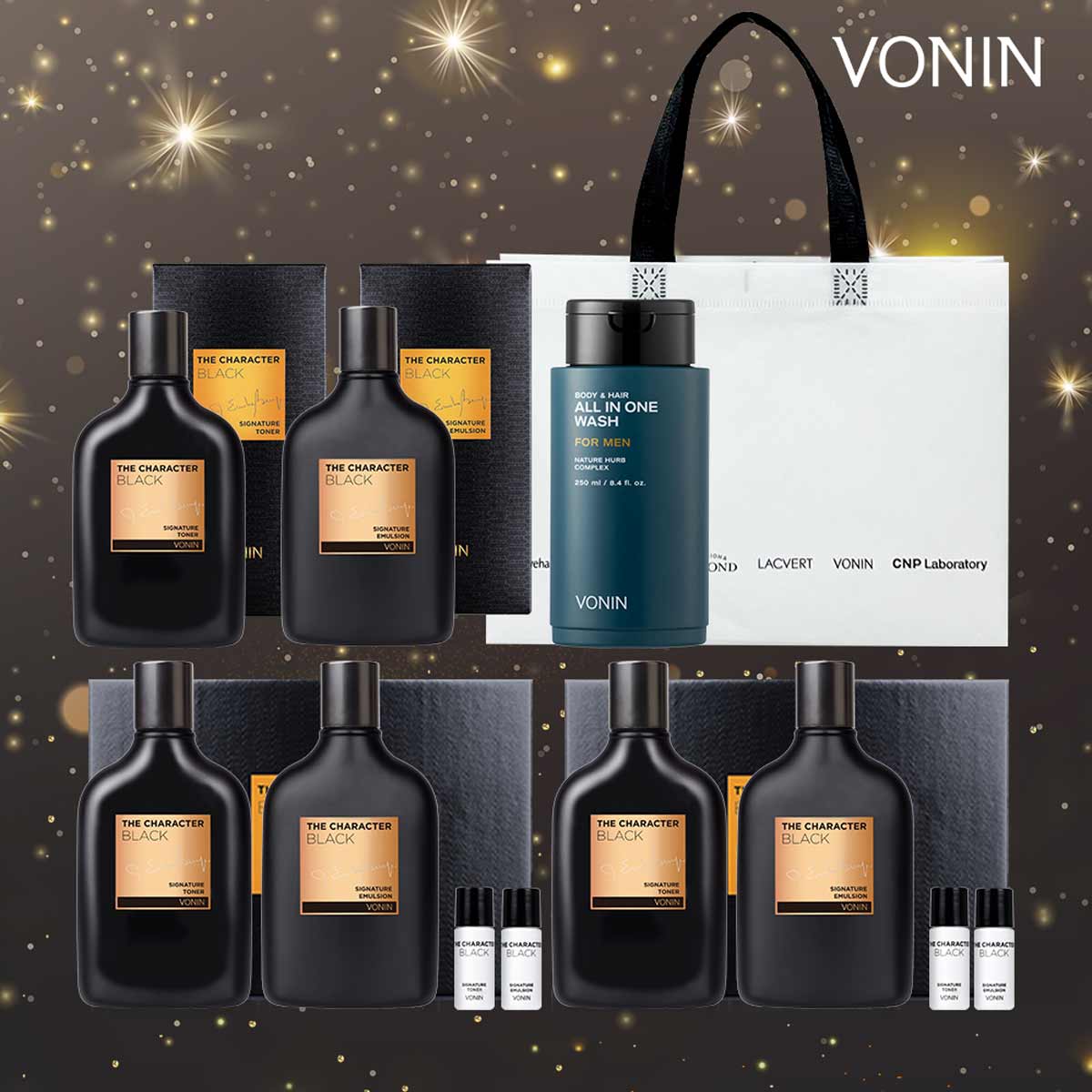 [Free Shipping] [Bonin] Bonin The Character Black Signature Wash Package