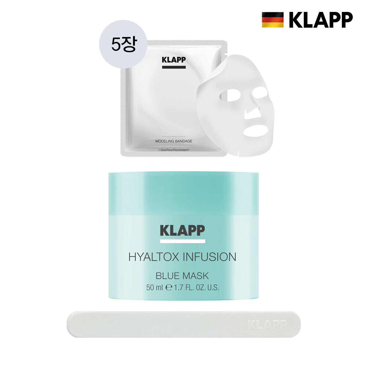 Clap Special Clapot Hialtokes Blue Mask (1 unit+Modeling Bandage 5 pieces)