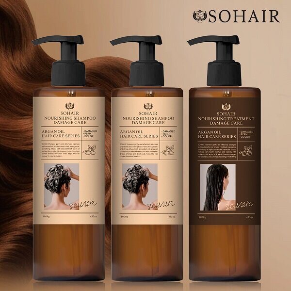 Shahtzar Shampoo Aragan Nutrinting Anti-Hairloss 1000g 2 pieces Hair Treatment 1 piece