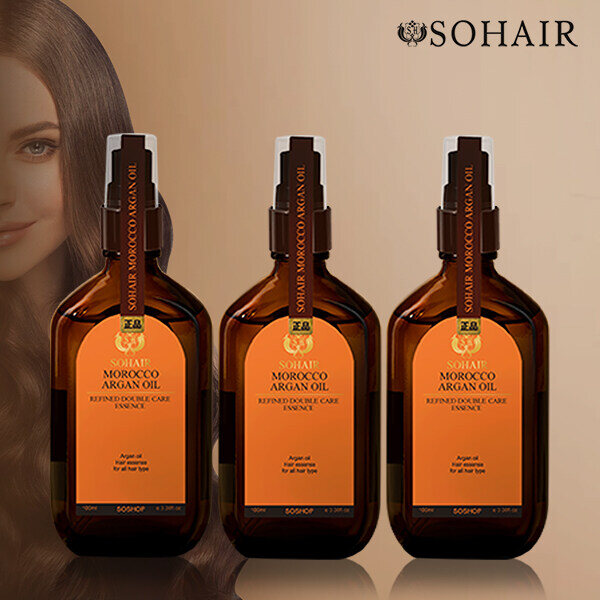 Sothair Sothair Morocco Argan Oil Refined Double Care Hair Essence 100ml x 3 bottles