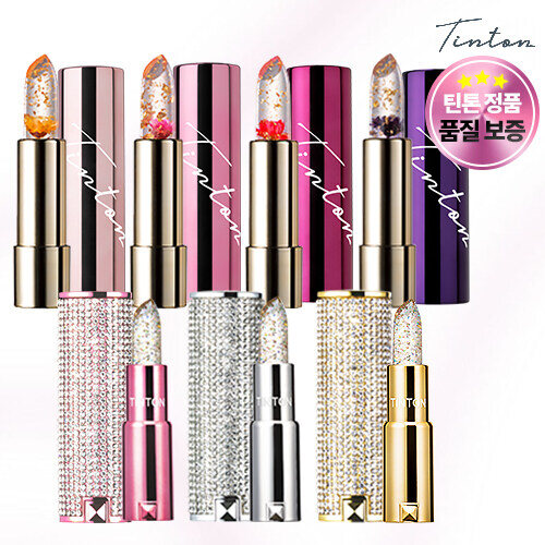 Tinton Valentine's Day gift special Tinton flower lipstick 4 pieces + crystal lipstick 3 pieces