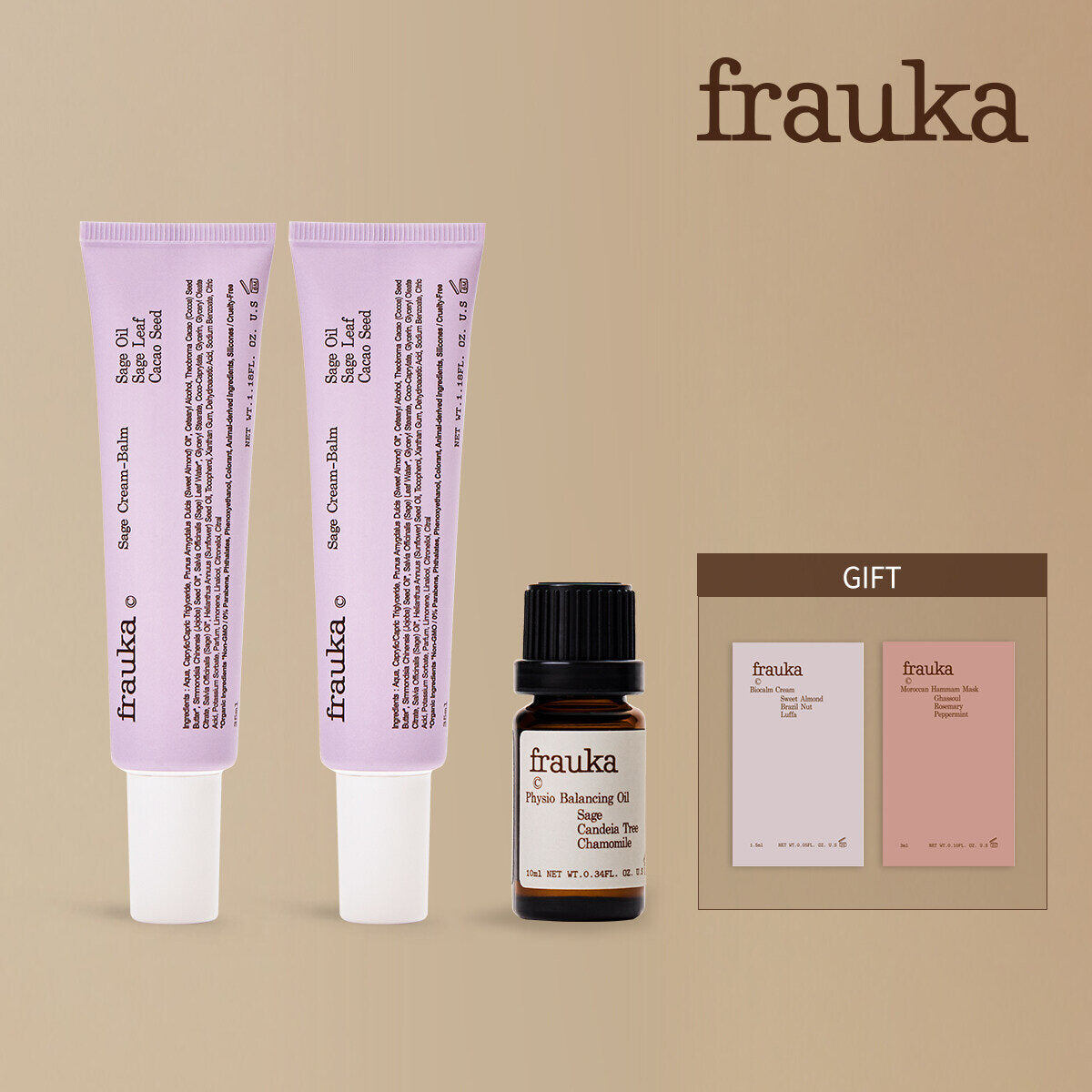 Prauka German Brand Prauka Sage Cream Night 35ml 2+Amplify Oil 10ml (BioKam Hamm Pack Additional)