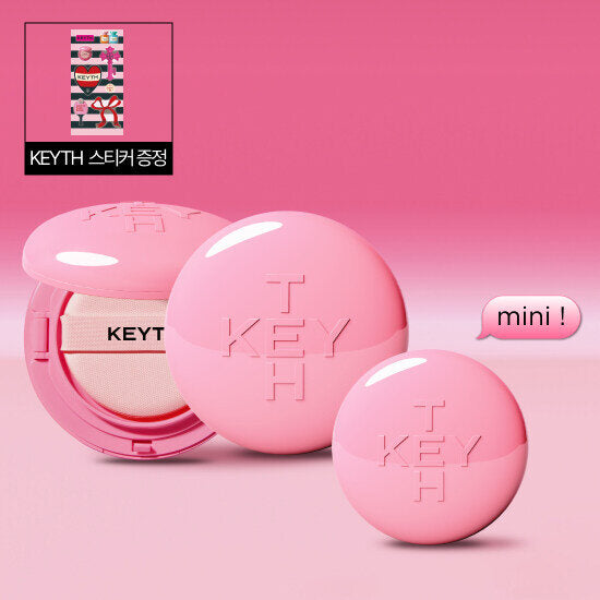 Pink magnet cushion 2 + mini cushion 1 KEYTH sticker