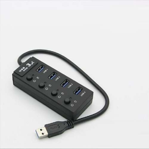 COMS USB 3.0 4-Port Hub Unpowered Individual Switch 30cm 4port-WD5350E722294