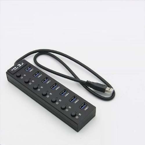Other COMS USB Hub 3.0 7-Port Powerless Individual Switch 60cm Hub-WD5350B722294