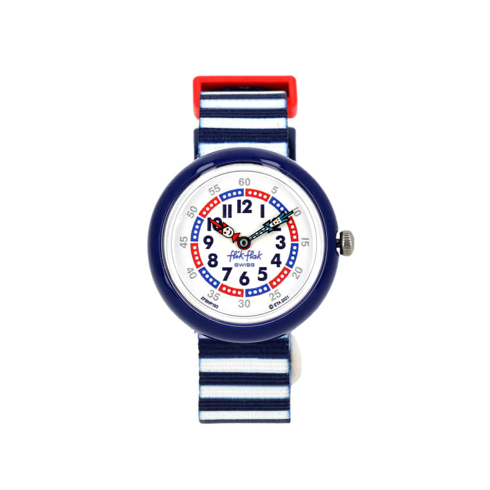 Flickflock FBNP193 COLOR MY LIFE LITTLE BOAT children's NATO watch