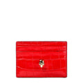 Alexander McQueen women's skull card wallet (632038 1JMFG 6050)