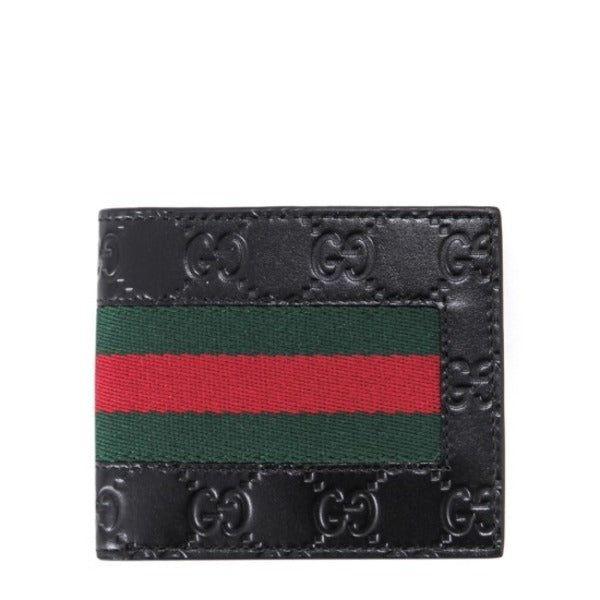Gucci Men's Signature WEB Wallet (408827 CWCLN 1060)