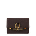 Ferragamo women's card wallet (22 D198 GANACHE BROWN 0758593)