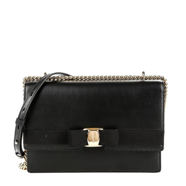 Ferragamo] Women’s New Vara Cross Bag (21 I284 NERO 0733460)