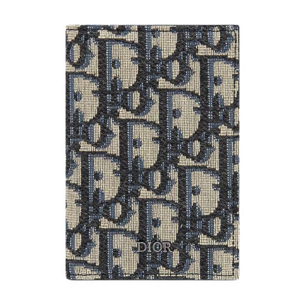 Dior Oblique Jacquard 2-compartment card wallet 2ESCH138YSE H05E