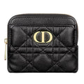 Dior CARO LAVENDER wallet Black S5177UW