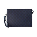 Gucci Dusty Blue Trimming Small Pouch 768255 FAFBE 8448