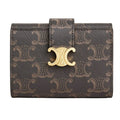 Celine Big Tour Eiffel Leather Wallet - Triomphe Canvas 10M962CQH 04LU