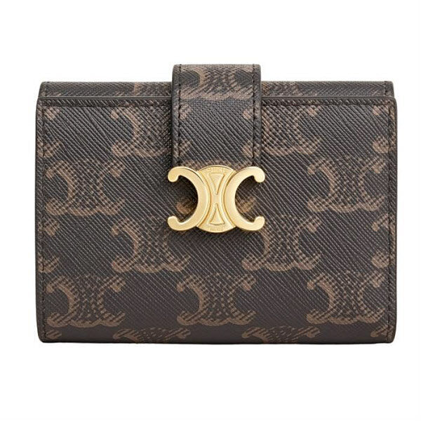Celine Big Tour Eiffel Leather Wallet - Triomphe Canvas 10M962CQH 04LU