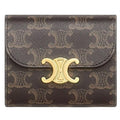 Celine Small Triumph Flap Wallet - Canvas 10D782CQH04LU