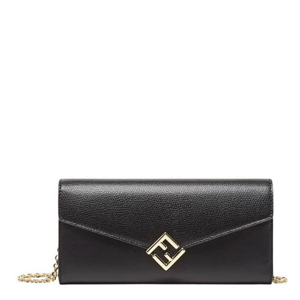 Fendi FF Diamond Chain Wallet 8M0365ALV4F0KURB