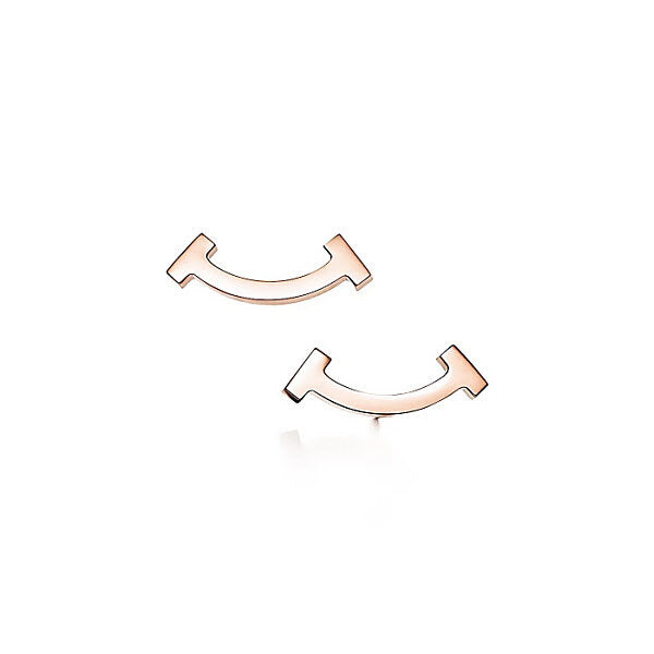Tiffany & Co. Tiffany T Smile Earrings Rose Gold 36667249