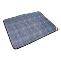KATYALPHA Shopping Luxurious Fine Blue Fleece Carbon Fiber Mat Queen Size 2 Persons