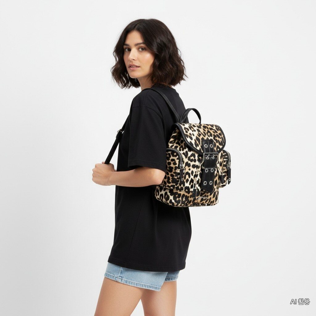 GANNI B2010008 859 leopard print
