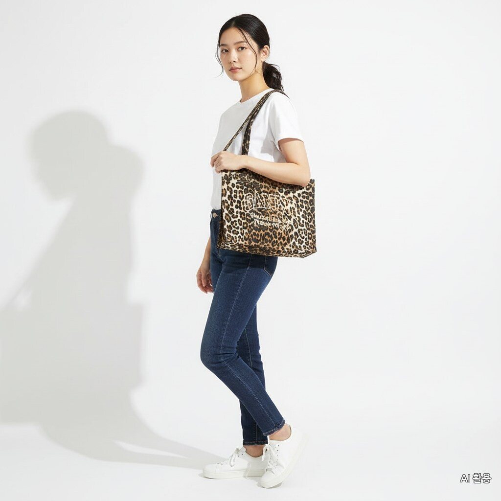 GANI PASELA LEOPARD LARGE SHOPPER FOR WOMEN