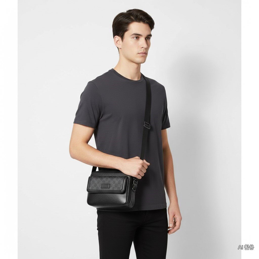 Gucci FW24 Men's GG Logo Small Crossbody Bag 795464 FA