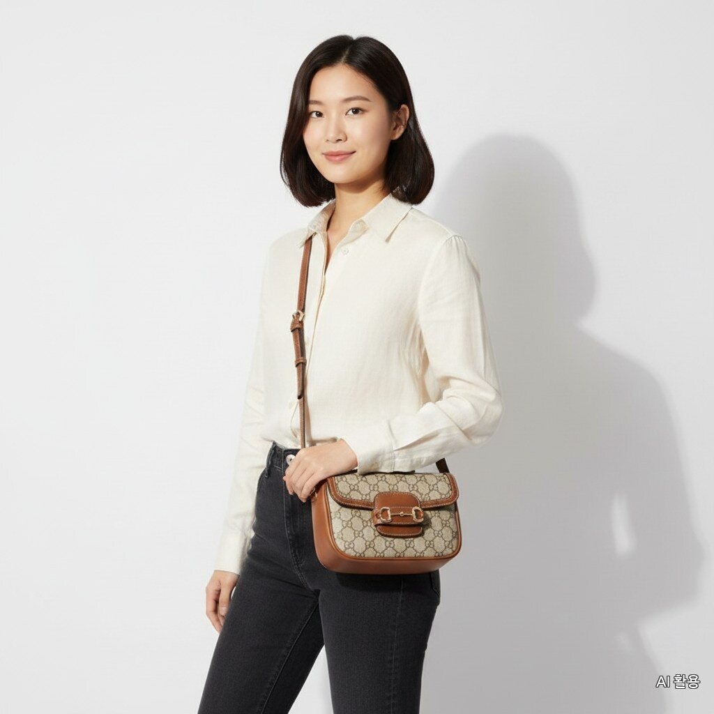 Gucci store AS possible full-constituted item 1955 mini shoulder bag