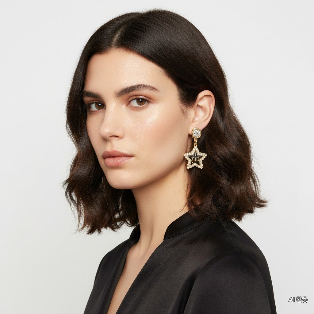 Dior Passerelle Women PETIT CD Crystal Earrings
