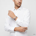 Dior Men Canvass Leather Bracelet Deep Blue B2
